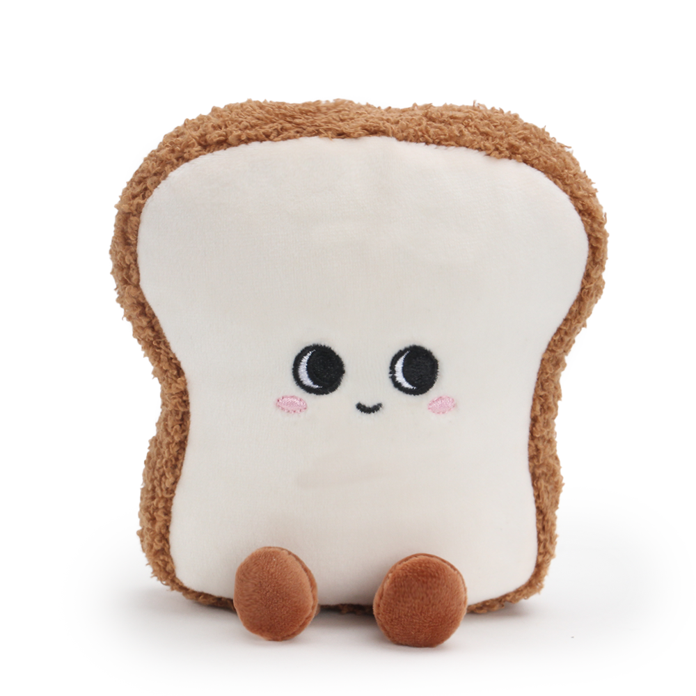 MEEKA HOUSE Delicious Desserts Collection Sliced bread Plush Toy for Infants, Toddlers, Kids