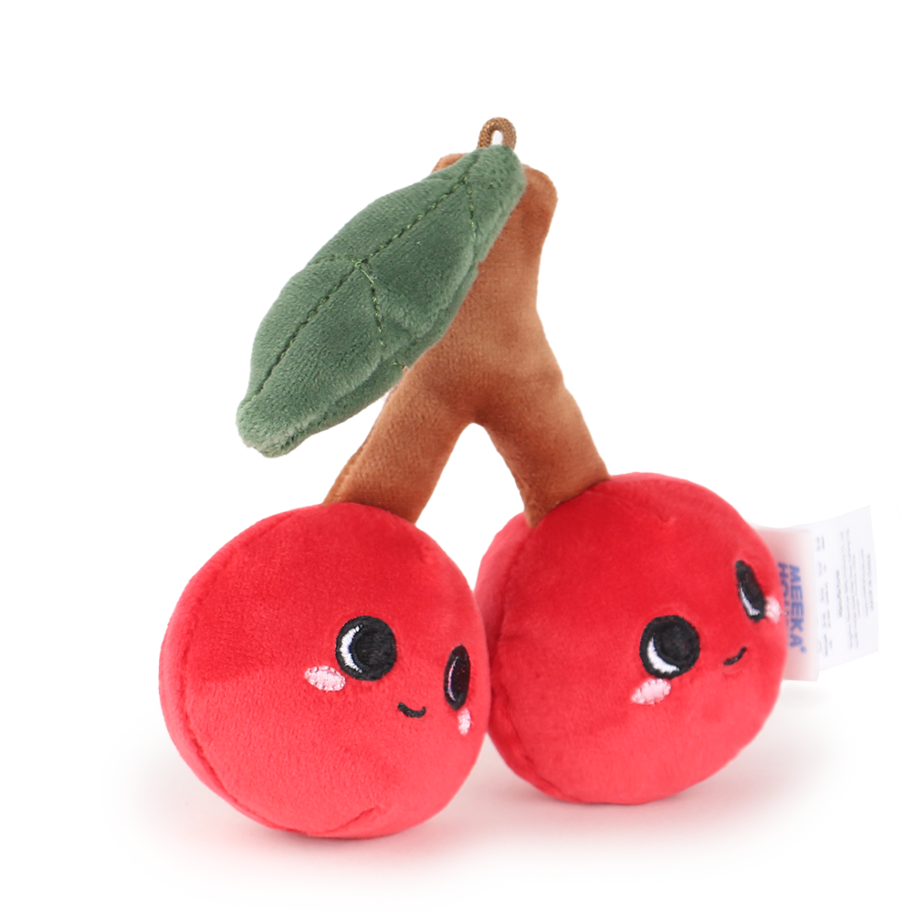 MEEKA HOUSE Fruit & Vegetable Park Collection Cherry Plush Toy for Infants, Toddlers, Kids