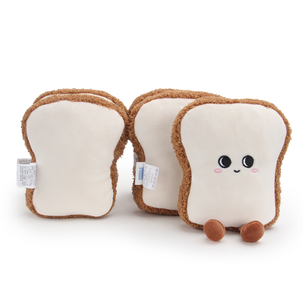 MEEKA HOUSE Delicious Desserts Collection Sliced bread Plush Toy for Infants, Toddlers, Kids