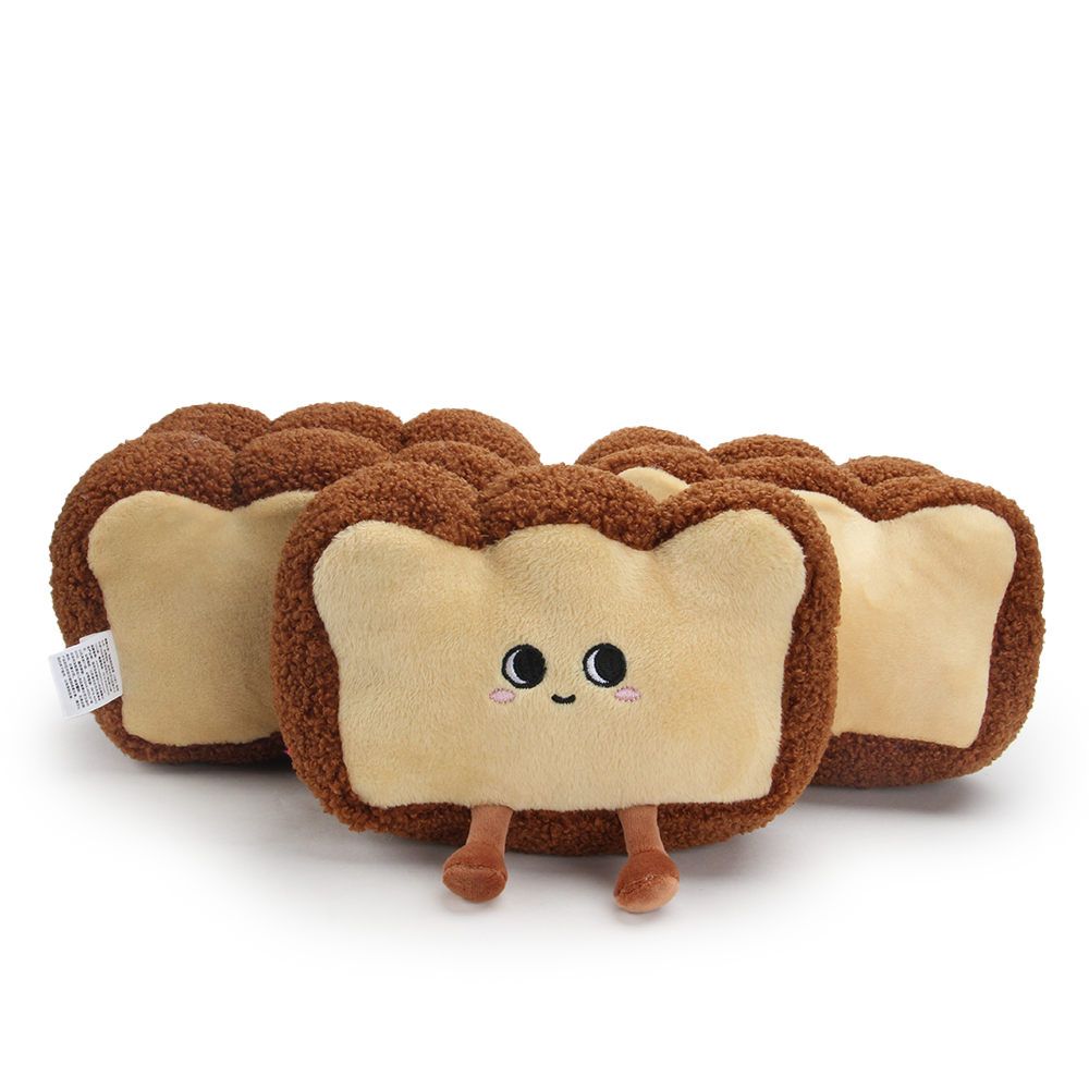 MEEKA HOUSE Delicious Desserts Collection Toast Plush Toy for Infants, Toddlers, Kids