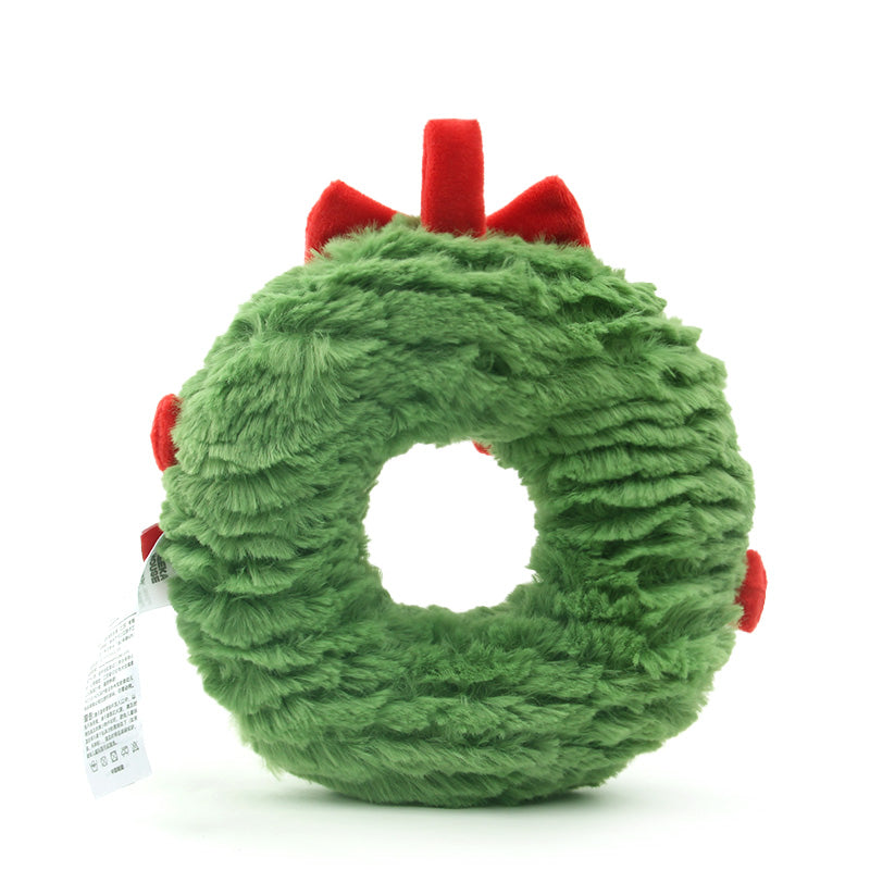 MEEKA HOUSE Happy Christmas Collection Christmas wreath Plush Toy for Infants, Toddlers, Kids