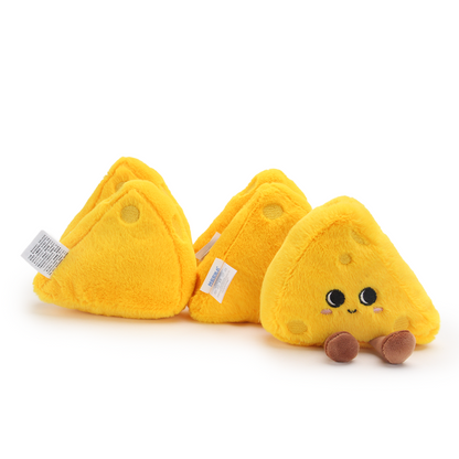 MEEKA HOUSE Delicious Desserts Collection Cheese Plush Toy for Infants, Toddlers, Kids