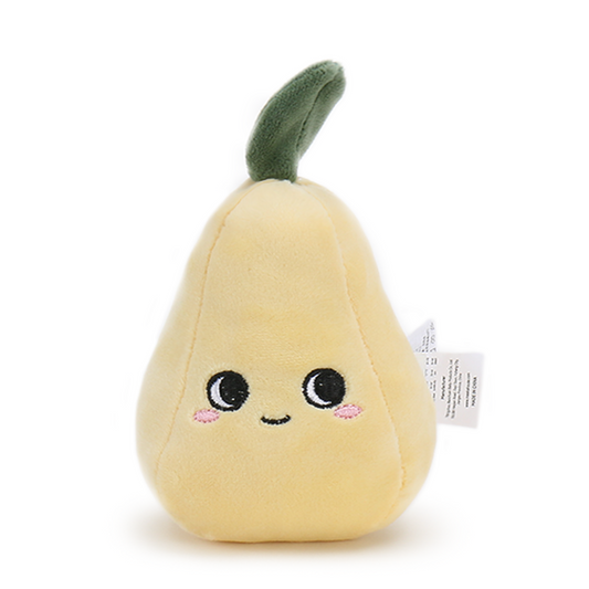 MEEKA HOUSE Fruit & Vegetable Park Collection Yellow Pear Plush Toy for Infants, Toddlers, Kids