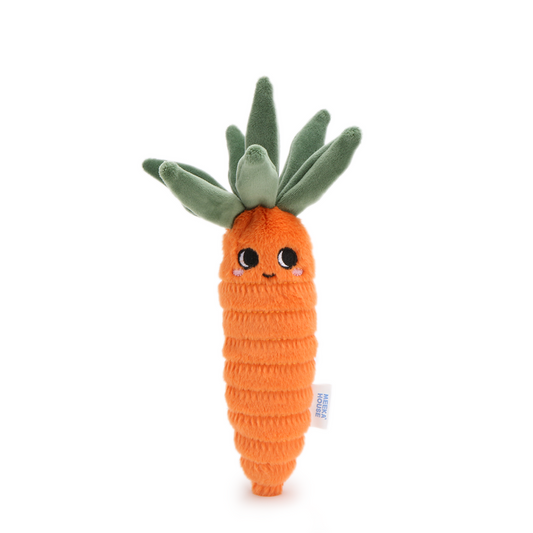 MEEKA HOUSE Fruit & Vegetable Park Collection Carrot Plush Toy for Infants, Toddlers, Kids